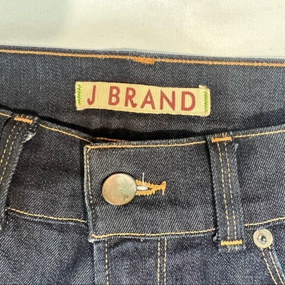 J Brand Lovestory Low Rise Bell Bottom Flare Dark Blue Jeans 26 - Picture 4 of 8